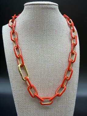Emma Pills The OG Necklace in Orange Glo 14K gold plate 17.5 inches